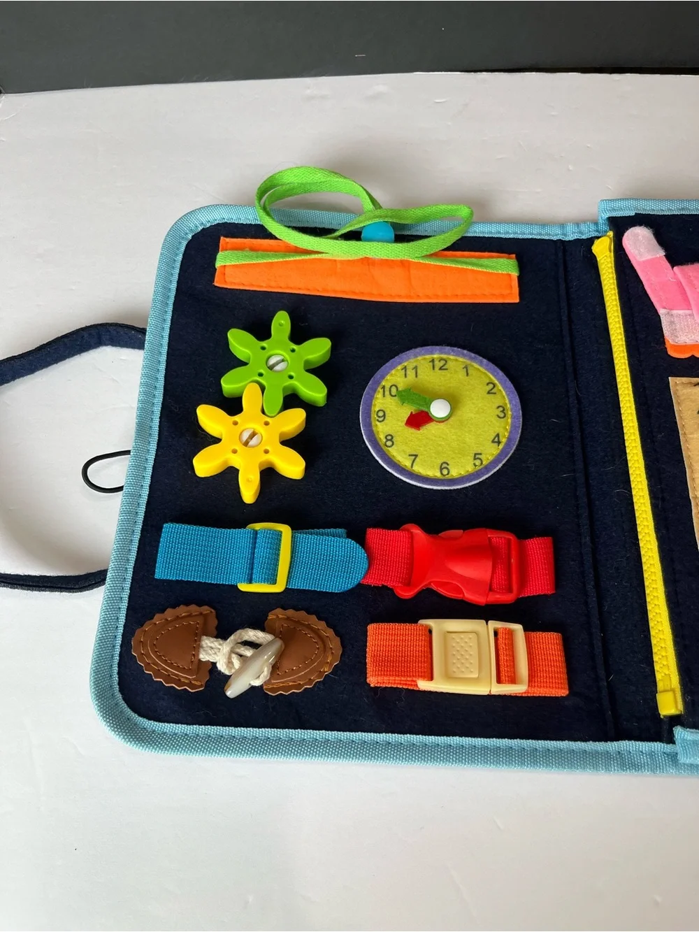 Learning Activity Alphabet Animal Tote Velcro soft.